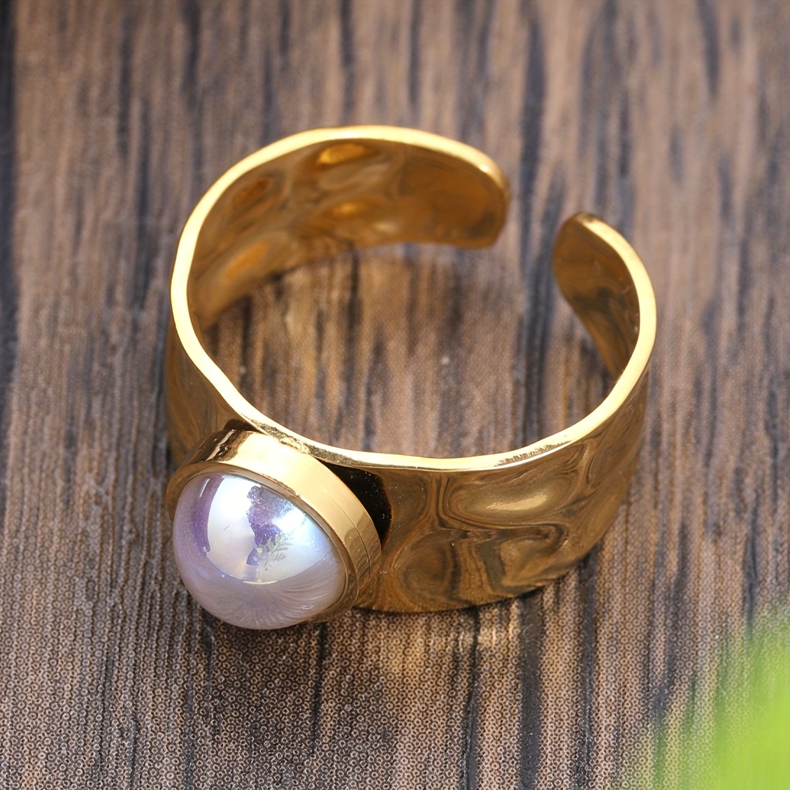 Summer Chunky Stainless Steel Ring Women Accessories